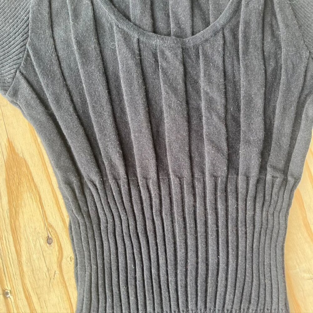 ** Salvatore Ferragamo cashmere cotton black sweater Medium - Picture 3 of 9